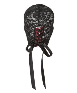 CALEXOTICS - SCANDAL BLACK LACE BALALAVA WITH BOW - slika 3