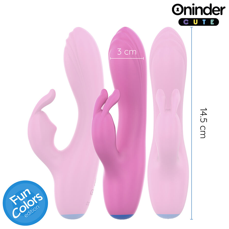 ONINDER CUTE - LOVE BUNNY VIBRATOR G-SPOT CLITORIS - FREE WORLDWIDE APP - slika 3