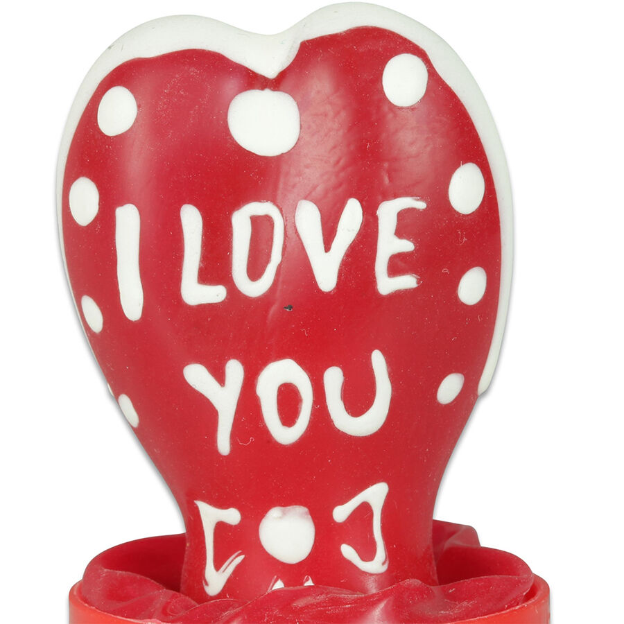 CONDOMERIE - HANDPAINTED NOVELTY CONDOMS HEART - I LOVE YOU MODEL 1 - slika 2