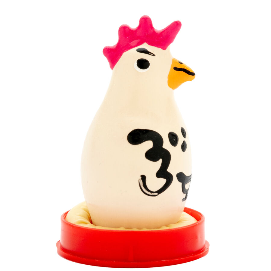CONDOMERIE - HANDPAINTED NOVELTY CONDOMS COCKY ROOSTER - slika 2