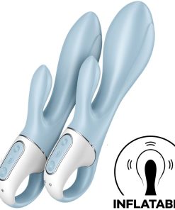Alternative view of SATISFYER - AIR PUMP BUNNY 1 INFLATABLE RABBIT VIBRATOR BLUE