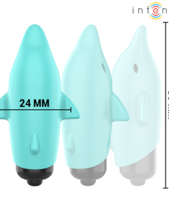 INTENSE - ECHO VIBRATING BULLET DOLPHIN BLUE 8 X 4.7 CM - slika 3