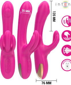 INTENSE - BRITNEY MULTIFUNCTION RABBIT VIBRATOR 23 CM PINK - slika 3