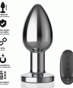 Alternative view of INTENSE - ANAL PLUG 10 VIBRATIONS METAL WITH REMOTE CONTROL L