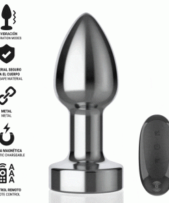 Alternative view of INTENSE - ANAL PLUG 10 VIBRATIONS METAL WITH REMOTE CONTROL S