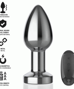 Alternative view of INTENSE - ANAL PLUG 10 VIBRATIONS METAL WITH REMOTE CONTROL M