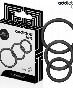 ADDICTED TOYS - SET OF SILICONE RINGS MODEL 2