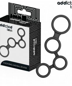 ADDICTED TOYS - PENIS RING WITH DIVIDERS FOR TESTICLES