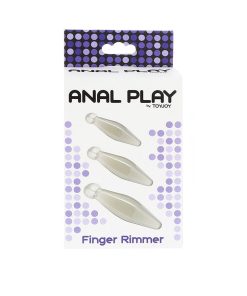 TOYJOY - ANAL PLAY 3-PIECE TRANSPARENT FINGER RIMMER - slika 3