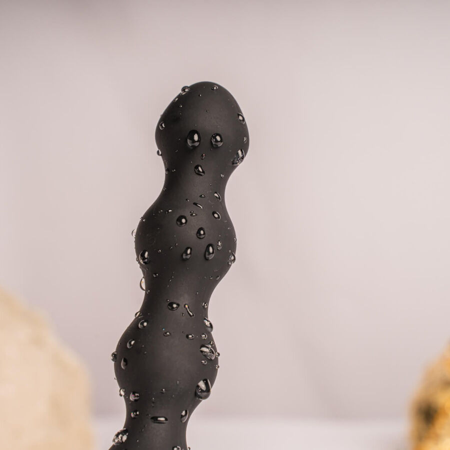 ROCKS- OFF - PETITE SENSATIONS PEARLS ANAL PLUG VIBRATOR BLACK - slika 3