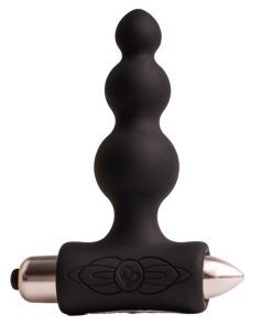ROCKS- OFF - PETITE SENSATIONS BUBBLES ANAL PLUG VIBRATOR BLACK