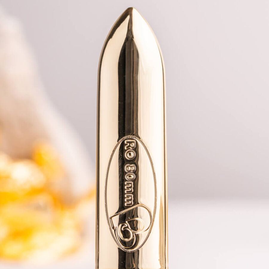 ROCKS- OFF - RO-80 CHAMPAGNE GOLDEN VIBRATING BULLET - slika 2