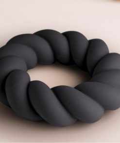 ROCKS-OFF - TWIST BLACK SILICONE MASTURBATOR RING - slika 3