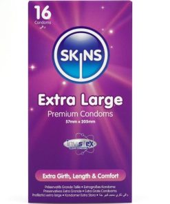 SKINS - EXTRA LARGE PREMIUM CONDOMS PACK 16