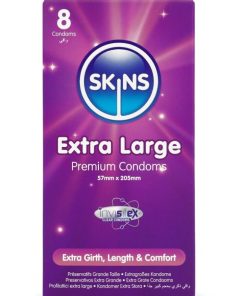 SKINS - EXTRA LARGE PREMIUM CONDOMS PACK 8