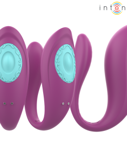 INTENSE - ANNIE U-SHAPED VIBRATOR AND STIMULATOR PURPLE REMOTE CONTROL - slika 3