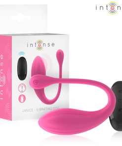 INTENSE - JANICE U VIBRATOR DOUBLE STIMULATION 10 VIBRATIONS PINK REMOTE CONTROL