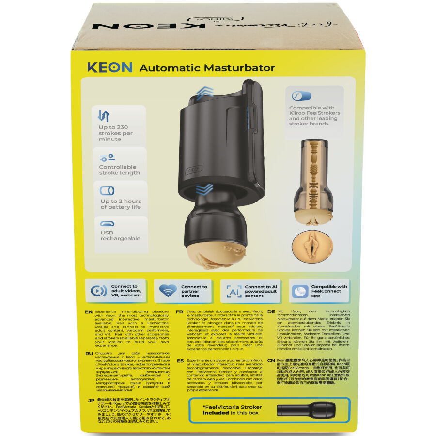 KIIROO - KEON WIFI COMBO VICTORIA JUNE AUTOMATIC MASTURBATOR + FEEL STROKER - slika 2