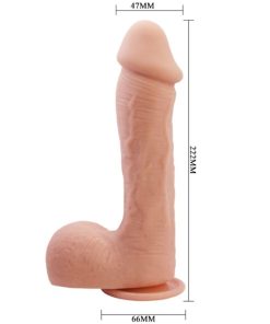 Alternative view of BAILE - JOHNSON REALISTIC SKIN DILDO 22 CM
