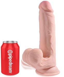 Alternative view of KING COCK - PLUS 3D DILDO SWINGING BALLS 20.3 CM