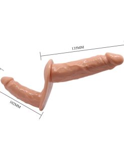 BAILE - ULTRA PASSIONATE DOUBLE DILDOS WITH HARNESS - slika 3
