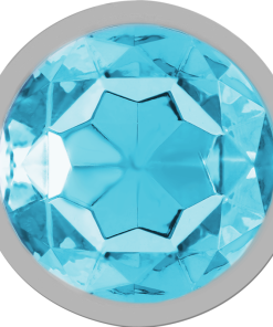 INTENSE - ALUMINUM METAL ANAL PLUG WITH BLUE CRYSTAL SIZE S - slika 3