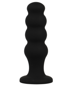 BLACK&SILVER - SCOTT PREMIUM SILICONE ANAL PLUG BLACK - slika 2