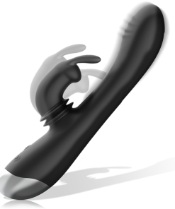 BLACK&SILVER - DJ. ADAM RECHARGEABLE SILICONE RABBIT STIMULATOR BLACK - slika 3
