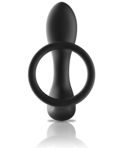 BLACK&SILVER - REMOTE CONTROL ANAL MASSAGER RECHARGEABLE SILICONE BLACK - slika 3