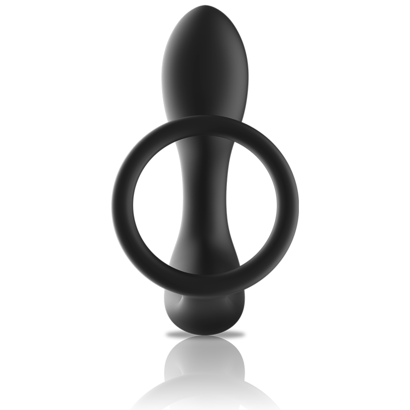 BLACK&SILVER - REMOTE CONTROL ANAL MASSAGER RECHARGEABLE SILICONE BLACK - slika 3