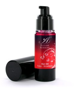 EXTASE SENSUAL - STRAWBERRY HEAT STIMULATING OIL 30 ML - slika 3