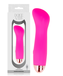 DOLCE VITA - RECHARGEABLE VIBRATOR ONE PINK 7 SPEED