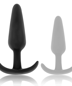 BLACK&SILVER - KAEL SILICONE ANAL PLUG WITH MEDIUM HANDLE - slika 3