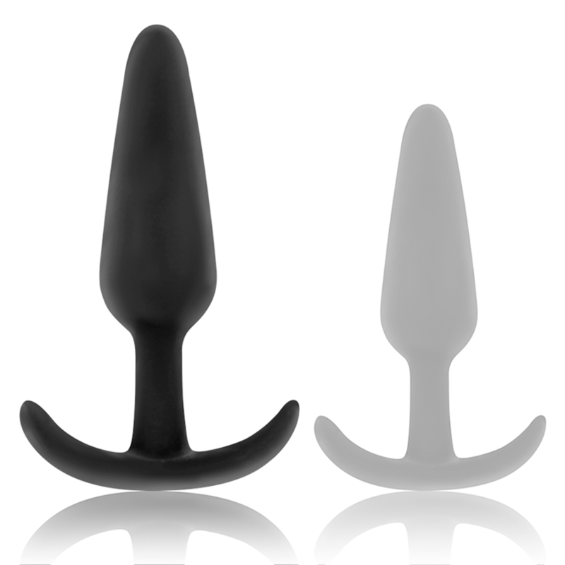 BLACK&SILVER - KAEL SILICONE ANAL PLUG WITH MEDIUM HANDLE - slika 3