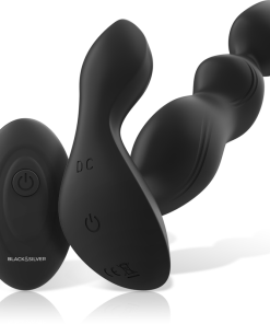 BLACK&SILVER - CORA ANAL PLUG SILICONE REMOTE CONTROL - slika 2