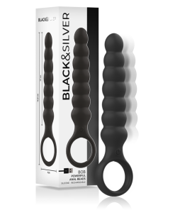 BLACK&SILVER - BOB POWERFUL SILICONE ANAL DILATOR