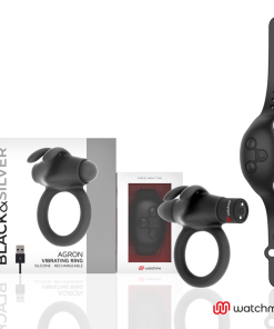 BLACK&SILVER - AGRON REMOTE CONTROL COCKRING WATCHME
