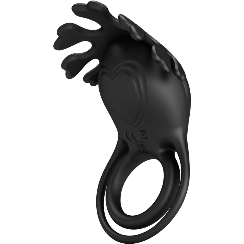 PRETTY LOVE - RUBEN VIBRATOR RING 7 VIBRATIONS BLACK SILICONE - slika 2