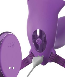 FANTASY FOR HER - BUTTERFLY HARNESS G-SPOT WITH VIBRATOR, RECHARGEABLE & REMOTE CONTROL VIOLET - slika 3