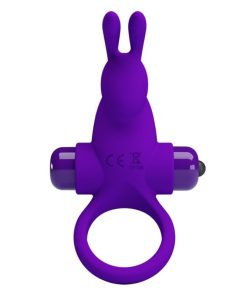 PRETTY LOVE - VIBRATOR RING I RABBIT FOR PURPLE PENIS
