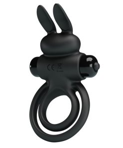 Alternative view of PRETTY LOVE - VIBRATOR III RABBIT RING FOR BLACK PENIS