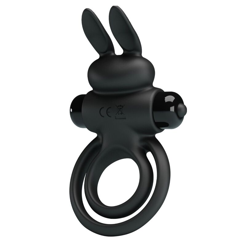 PRETTY LOVE - VIBRATOR III RABBIT RING FOR BLACK PENIS - slika 2