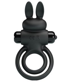PRETTY LOVE - VIBRATOR III RABBIT RING FOR BLACK PENIS