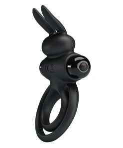 PRETTY LOVE - VIBRATOR III RABBIT RING FOR BLACK PENIS - slika 3