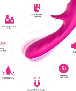ARMONY - ROMANCE VIBRATOR WITH STIMULATOR FUCHSIA - slika 3