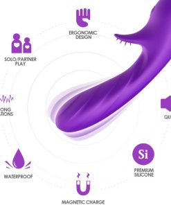 ARMONY - ROMANCE VIBRATOR WITH STIMULATOR PURPLE - slika 3