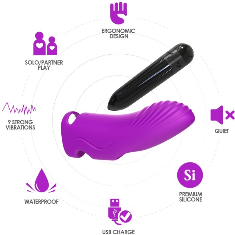 ARMONY - AURORA VIBRATOR FINGER FUCHSIA - slika 3