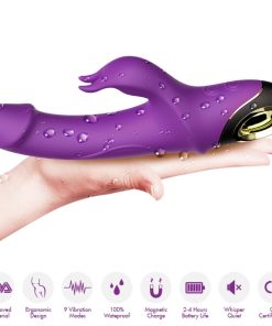 ARMONY - METEROR DILDO VIBRATOR RABBIT PURPLE - slika 3