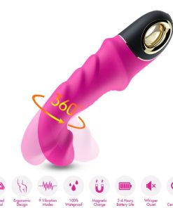 ARMONY - JOYBLADE DILDO VIBRATOR ROTATOR FUCHSIA - slika 3