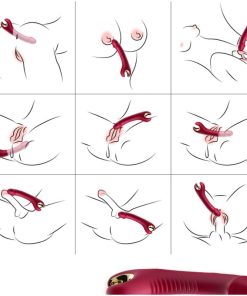Alternative view of ARMONY - PRINCE DILDO VIBRATOR & ROTATOR RED